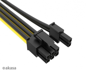 AKASA adaptér 12V ATX 8-Pin to PCIe 6+2 pin Adapter Cable