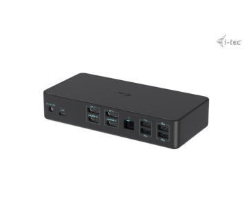 i-tec USB 3.0/USB-C/Thunderbolt 3 Professional Dual 4K Display Dock.st. Gen2, PD 100W