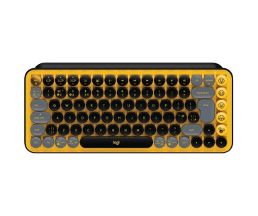 Logitech Wireless Mechanical Keyboard POP Keys With Emoji Keys - BLAST_YELLOW - US INT'L - INTNL