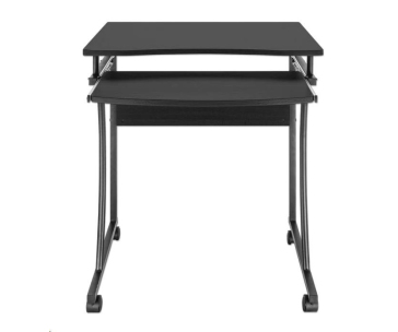 MANHATTAN stůl, s výsuvnou přihrádkou na klávesnici, černá