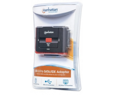 MANHATTAN adaptér z USB na SATA/IDE (3-in-1 with One-Touch Backup)