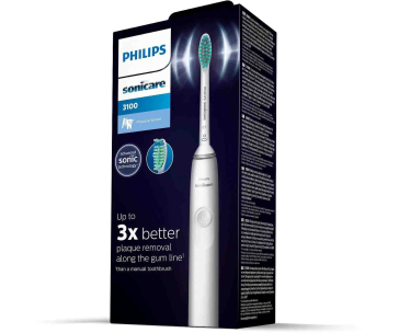 Philips Sonicare 3100 HX3671/13 elektrický zubní kartáček, 1 režim, časovač, tlakový senzor, bílý