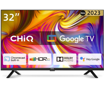 CHiQ L32H7G TV 32", HD, smart, Google TV, dbx-tv, Dolby Audio, Frameless - poškozený obal