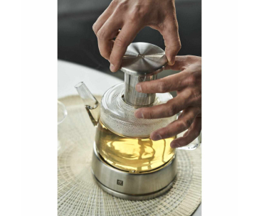ZWILLING čajová konvice, nerezové sítko, nerezový stojan na čajovou svíčku, 800 ml - Sorrento