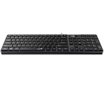 GENIUS set klávesnice + myš Slimstar C126/ Drátový set/ USB/ černá/ CZ+SK layout