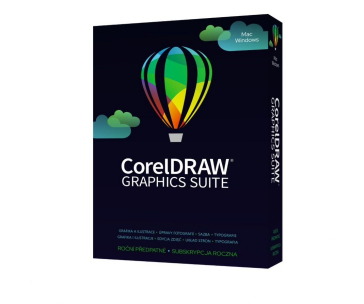CorelDRAW Graphics Suite 365 dní pronájem licence  1 Lic ESD EN/FR/DE/IT/SP/BP/NL/CZ/PL