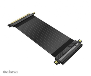AKASA kabel RISER BLACK X2 Premium PCIe 3.0 x 16 Riser, 100cm