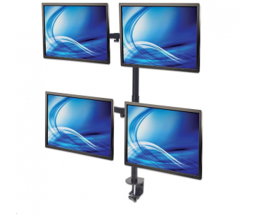 MANHATTAN Stolní držák (univerzální) pro 4 Monitory LCD, 13” až 32”, 8kg