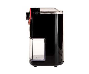 Melitta Molino mlýnek na kávu, 100 W, 17 hrubostí mletí, zásobník na 200 g, černý / červený