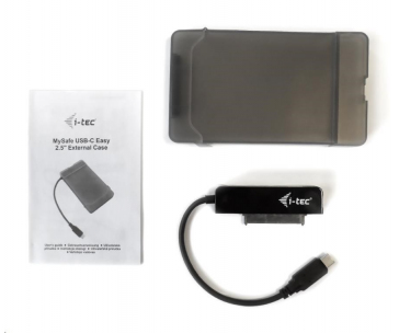 i-tec USB 3.0 MySafe Easy, rámeček na externí pevný disk 9,5mm / 2.5" USB-C 3.1 Gen2, černý