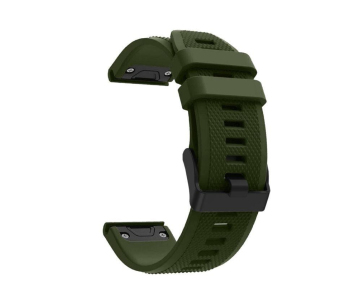RhinoTech řemínek pro Garmin QuickFit sportovní silikonový 26mm tmavě zelený