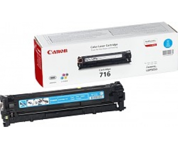 Canon TONER CRG-716C azurový, pro  LBP5050, LBP5050N, LBP5360, MF-8030Cn, MF-8040Cn, MF-8050Cn, MF-8080Cw (1500 str.)
