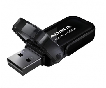 ADATA Flash Disk 64GB UV240, USB 2.0 Dash Drive, černá