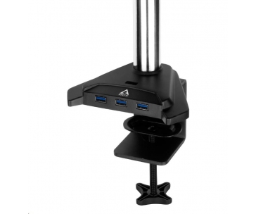 ARCTIC stolní držák Z2 Pro (Gen3) pro 2x LCD do 34", nosnost 2x15kg, 4x USB HUB, černý (black)