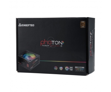 CHIEFTEC zdroj Photon Series, CTG-650C-RGB, 650W, 12cm RGB fan, Active PFC, Modular, Retail, 85+
