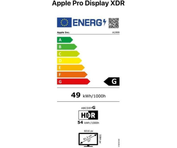 APPLE Pro Display XDR - standardní sklo