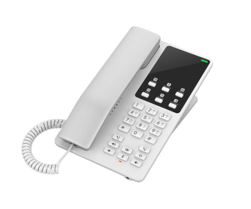 Grandstream GHP620, hotelový VoIP telefon, 2 linky, 2 SIP účty, PoE, 1x RJ45, HD Audio, 3 cestná konference, Bílý