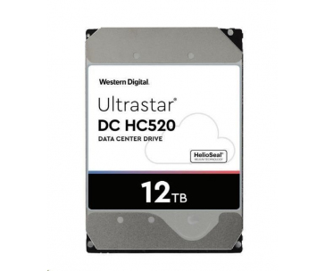 Western Digital Ultrastar® HDD 12TB (HUH721212ALE604) DC HC520 3.5in 26.1MM 256MB 7200RPM SATA 512E SE (GOLD WD121KRYZ)
