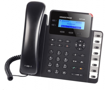Grandstream GXP1628 [VoIP telefon - 2x SIP účet, HD audio, 3 prog.tl.+8 předvoleb, switch 2xLAN 1000Mbps, PoE]
