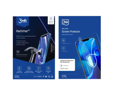3mk All-Safe - AIO fólie Hammer Phone Dry & Wet Fitting, 25 ks