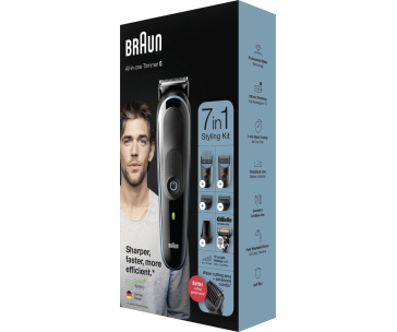 Braun Multigroomer 5 MGK5355 7in1 zastřihávač vousů a vlasů, 13x nastavení délky, + Gillette