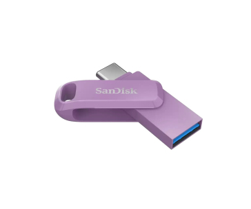 SanDisk Flash Disk 256GB Ultra Dual Drive Go, USB-C 3.2, Fialová