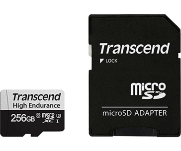 TRANSCEND MicroSDXC karta 256GB 350V, High Endurance