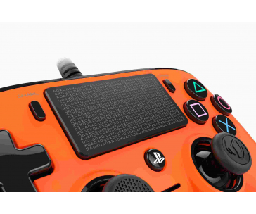 Nacon Wired Compact Controller - ovladač pro PlayStation 4 - oranžový