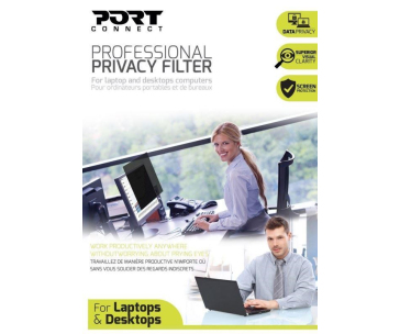 PORT bezpečnostní filtr PRIVACY 2D na displej 18,5'', 16/9, 410 x 231, černá