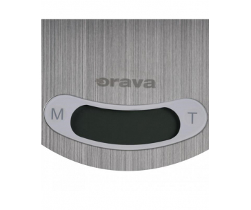 ORAVA EV-15 digitální kuchyňská váha, nerezová, LCD displej, funkce TARE, přesnost 1 g