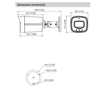 Dahua HAC-HFW1509TLM-A-LED-0360B-S2, HDCVI kamera, 5Mpx, 5MP CMOS, objektiv 3,6 mm, IR<40, IP67