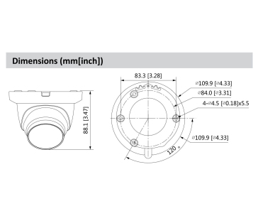 Dahua HAC-HDW1200TLMQ-0280B, HDCVI kamera, 2Mpx, 1/2,7" CMOS, objektiv 2,8 mm, IR<30, IP67