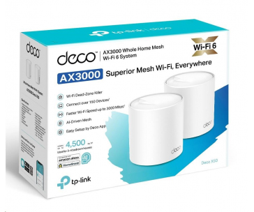 TP-Link Deco X50(2-pack) WiFi6 Mesh (AX3000,2,4GHz/5GHz,3xGbELAN/WAN)