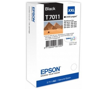 EPSON Ink čer WorkForce-4000/4500 - Black XXL - 3400str. (63,2 ml)