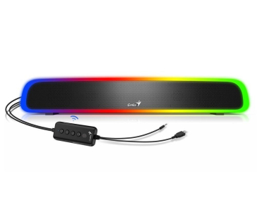 GENIUS reproduktory USB SoundBar 200BT/ Bluetooth/ 3,5" jack/ 4W/ RGB/ černá