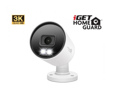 iGET HOMEGUARD HGDVK83304 - CCTV kamerový systém 3K DVR 8CH + 4x kamera s LED a zvukem
