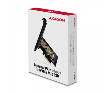 AXAGON PCEM2-N, PCIe x4 - M.2 NVMe M-key slot adaptér, vč. LP