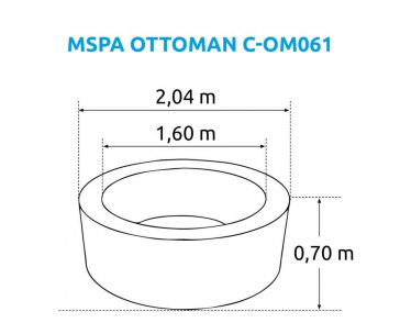 Bazén vířivý MSPA Ottoman C-OM061