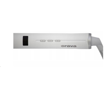 ORAVA Tenera-1 žehlička na vlasy, keramické destičky, LED displej, pro všechny typy vlasů, bílá