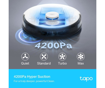 TP-Link Tapo RV30 Plus robotický vysavač s mopem a stanicí (LiDAR, gyroskop, 2,4 GHz, BT)