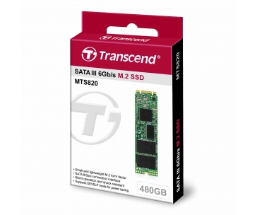 TRANSCEND SSD MTS820 480GB, M.2 2280, SATA III 6Gb/s, TLC