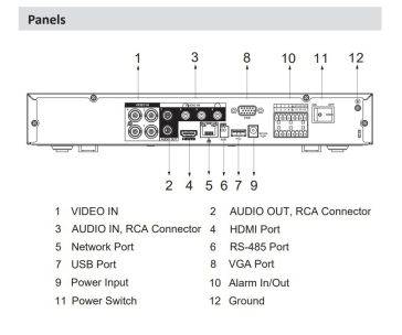 Dahua XVR5104HE-I3, digitální videorekordér, 4 kanály, Penta-brid 5M-N/1080P Mini, 1U 1HDD