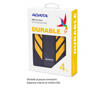 ADATA Externí HDD 1TB 2,5" USB 3.1 HD710 Pro, žlutá