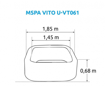 Bazén vířivý MSPA Vito U-VT061