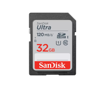SanDisk MicroSDHC karta 32GB Ultra (R:120/W:120 MB/s, UHS-I, C10)