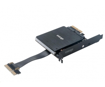 AKASA adaptér Dual pro M.2 PCIe s RGB LED a chladičem