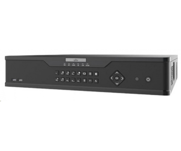 Uniview NVR, 32 kanálů, H.265, 8x HDD, 12Mpix (384Mbps/384Mbps), HDMI+VGA Full HD, (N+1), ONVIF, 3x USB, audio