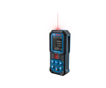 BOSCH GLM 50-22, laserový měřič vzdálenosti, rozsah 0,05 – 50,00 m, 635 nm, < 1 mW