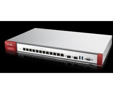 Zyxel ATP700 firewall, 12 Gigabit user-definable ports, 2*SFP, 2* USB with 1 Yr Bundle