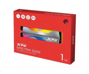 ADATA SSD 1TB XPG SPECTRIX S20G, PCIe Gen3x4 M.2 2280 (R:2500/W:1800 MB/s)